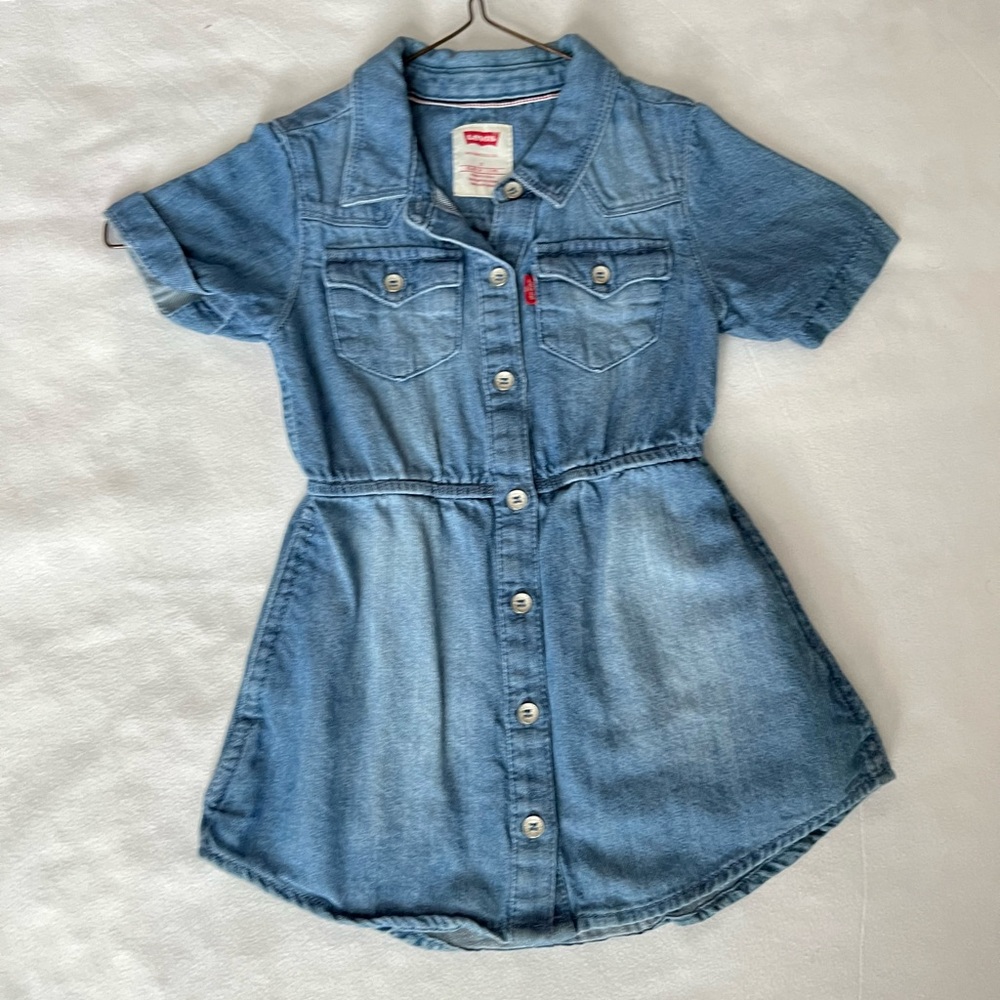 SS button-up denim dress